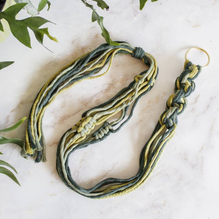 Modern Bo Studio – wholesale Hängande kruka – Chunky Twist Växtampel - Flerfärgad6