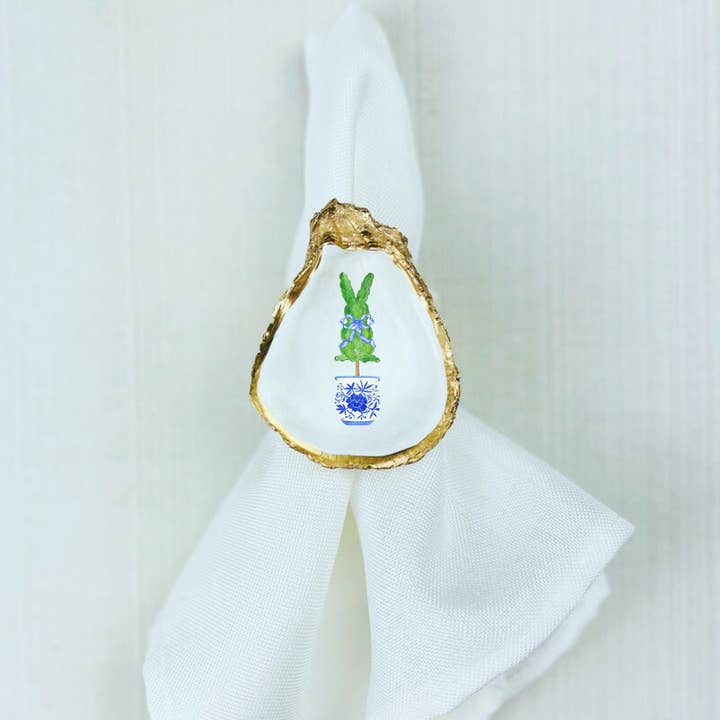 Påsk Chinoiserie Oyster Shell Rottingservettringar för wholesale av Willett and Co