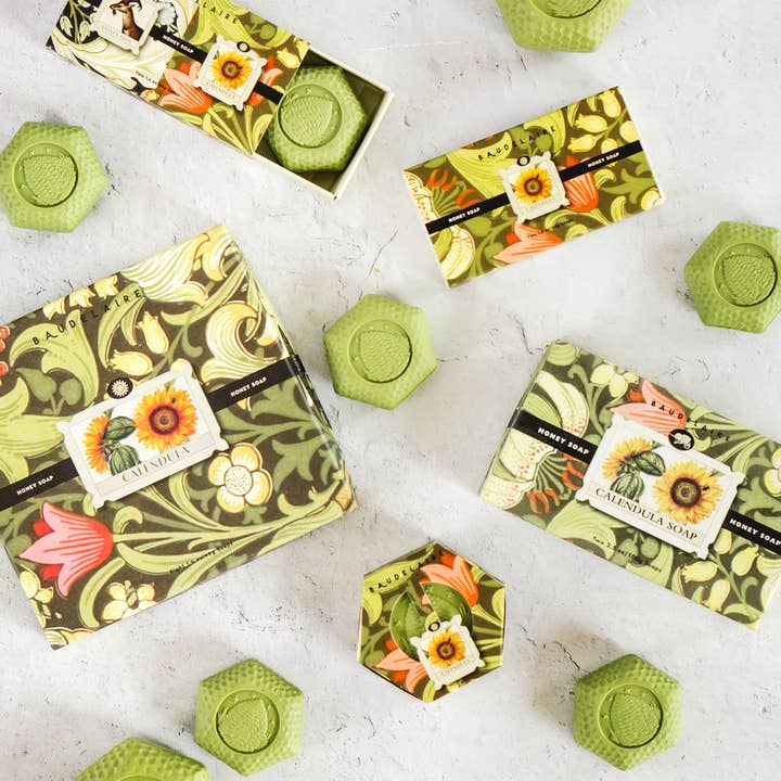 Baudelaire - Wholesale Bar Soap - Calendula Honey Soap 3.5oz - 2 Bar Gift Box3