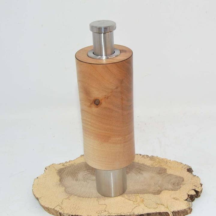 Molino de especias de madera, molino de cerezas de una sola manija para venta al por mayor de Huizbirn