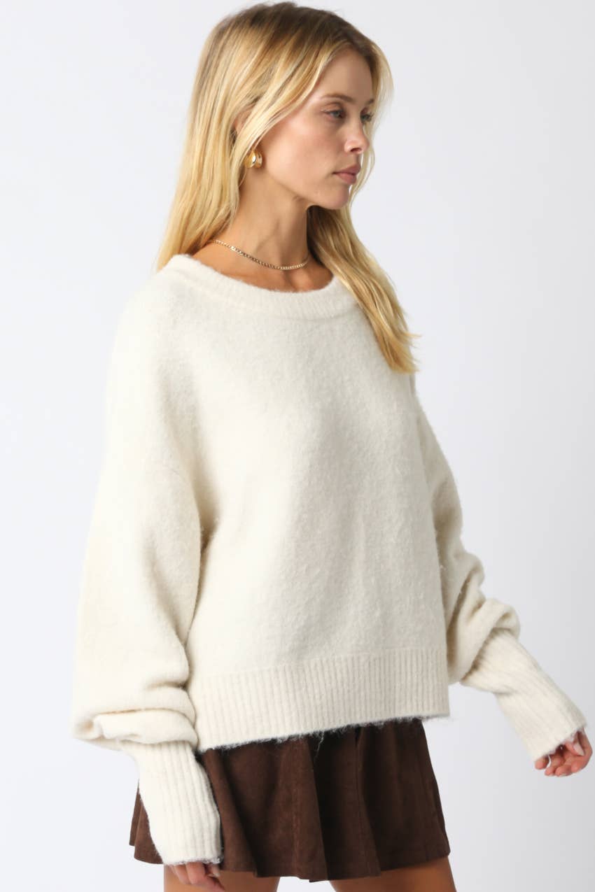 Olivaceous - Wholesale Pullover-trui - Dames - Julien Trui1