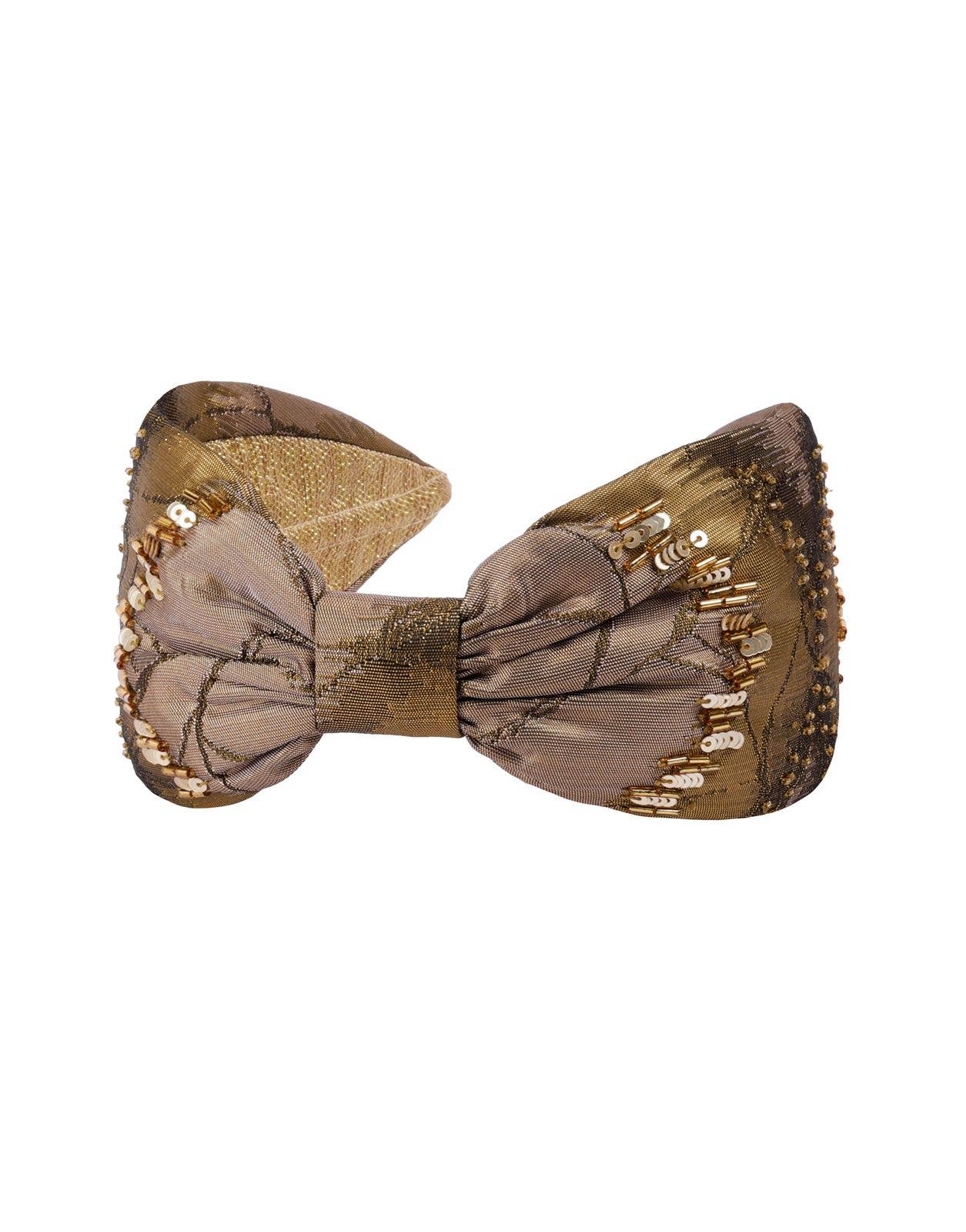 Namjosh - Wholesale Fashion Headband - Women's - Gold Beaded Crown