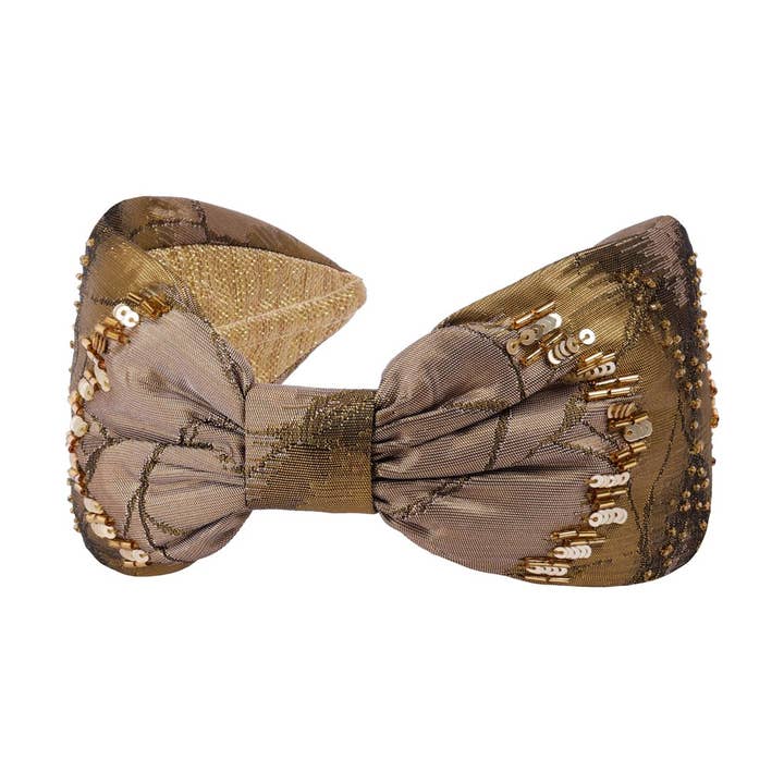 Namjosh - Wholesale Fashion Headband - Women's - Gold Beaded Crown0