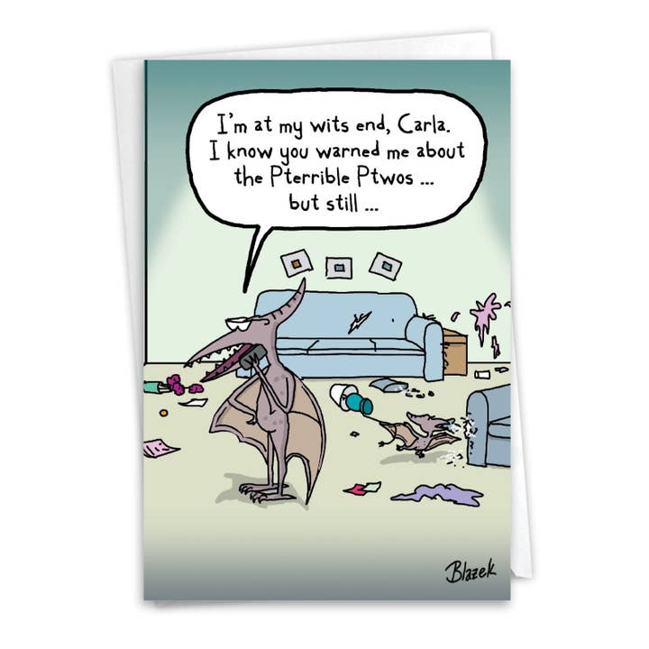 Mother's Day Greeting Card - Pterodactyl Twos and other Purchase Wholesale pterodactyl. Free Returns & Net 60 Terms on Faire trending on Faire.