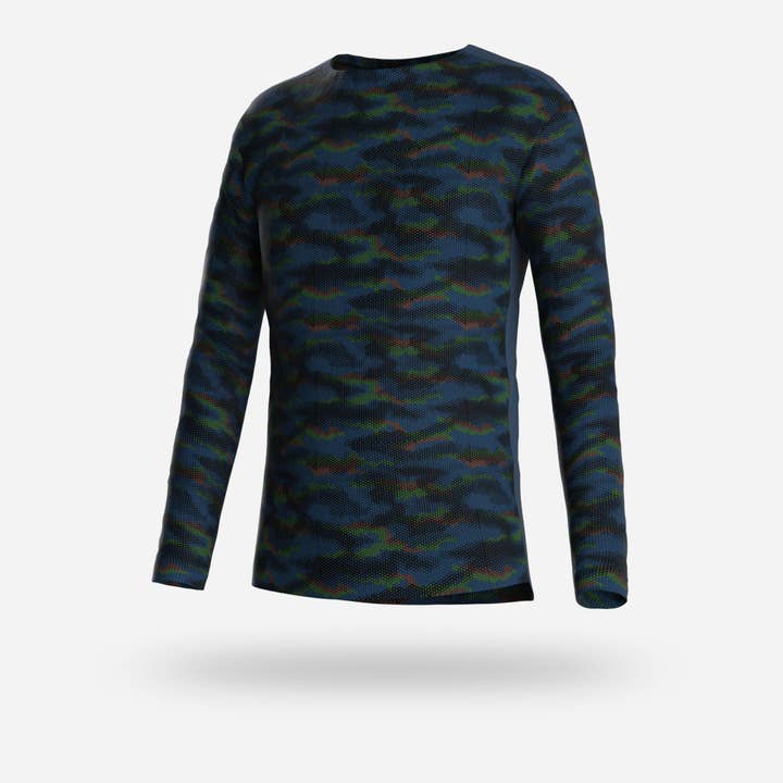 PRO LONG SLEEVE : HEX CAMO NAVY for wholesale by BN3TH