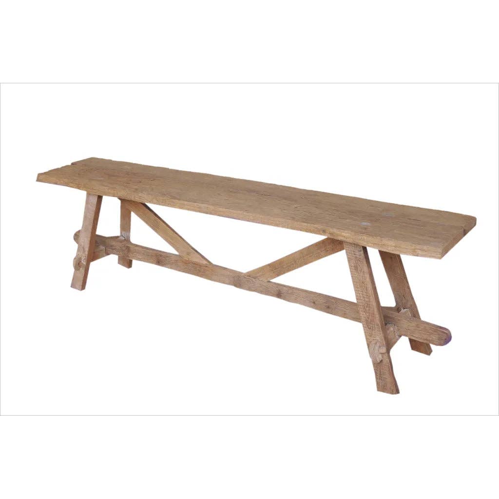 LOOMLAN - Wholesale Bench - Tucker Natural Wooden Outdoor Bench1