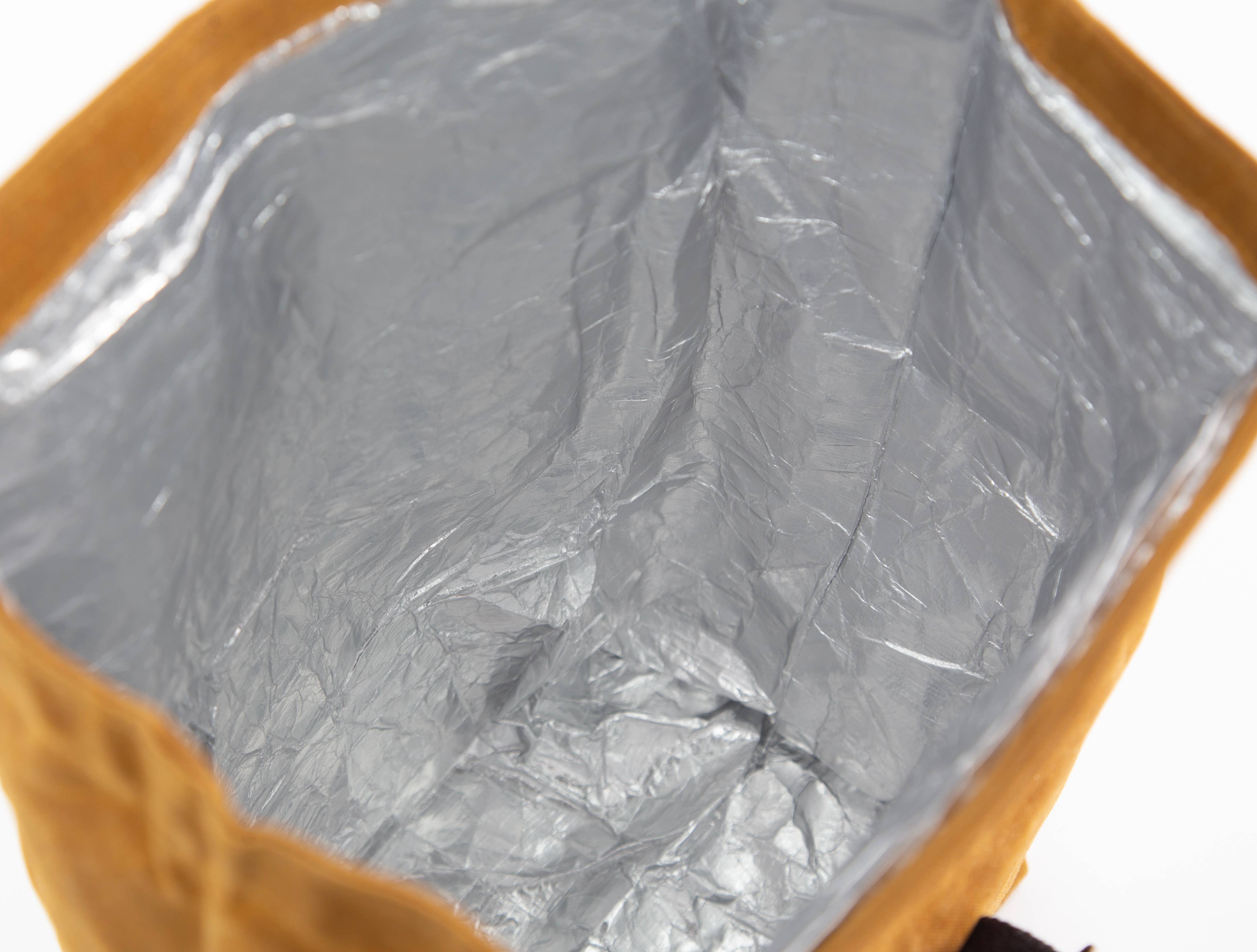 Yellow Waxed Canvas Lunch Sack for wholesale on Faire4