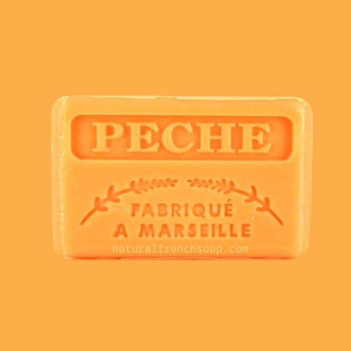 French Soap Wholesale - Wholesale Bar Soap - 125g Peach Wholesale French Soap