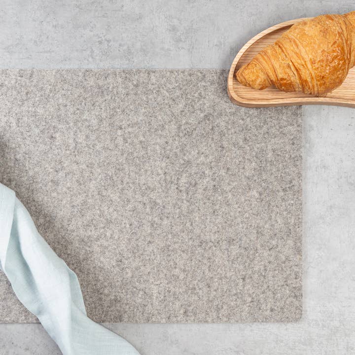 NAMUOS – wholesale Placemat – 100% Wool Felt Placemat, Rectangle - Black, Gray, Brown