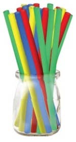 Sophistiplate - Wholesale Drinking Straw - CDU - Straw Plastic Assorted Color/24 Units0