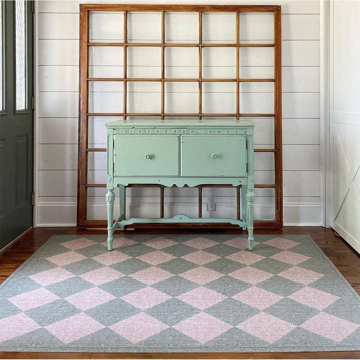 Carolina Creekhouse - Wholesale Door Mat - 3acrehomestead Charlie FloorFlat | Green - Premium Vinyl Mat1