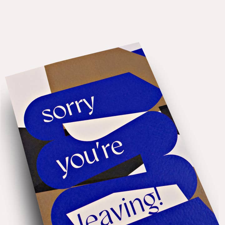 The Completist (No duties on USA orders!) - Vente Carte de vœux classique - Carte Osaka « Désolé, vous quittez »2