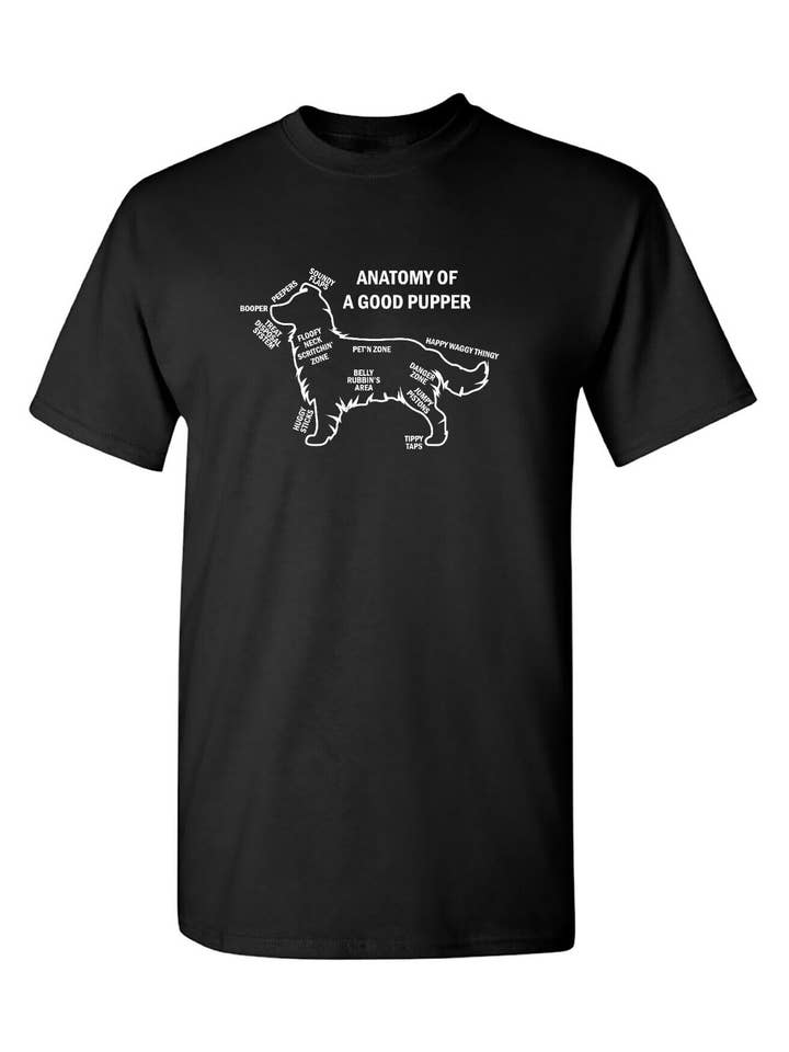Feelin Good Tees - Wholesale Screen Printed T-Shirt - Unisex - Anatomy Of Good Pupper