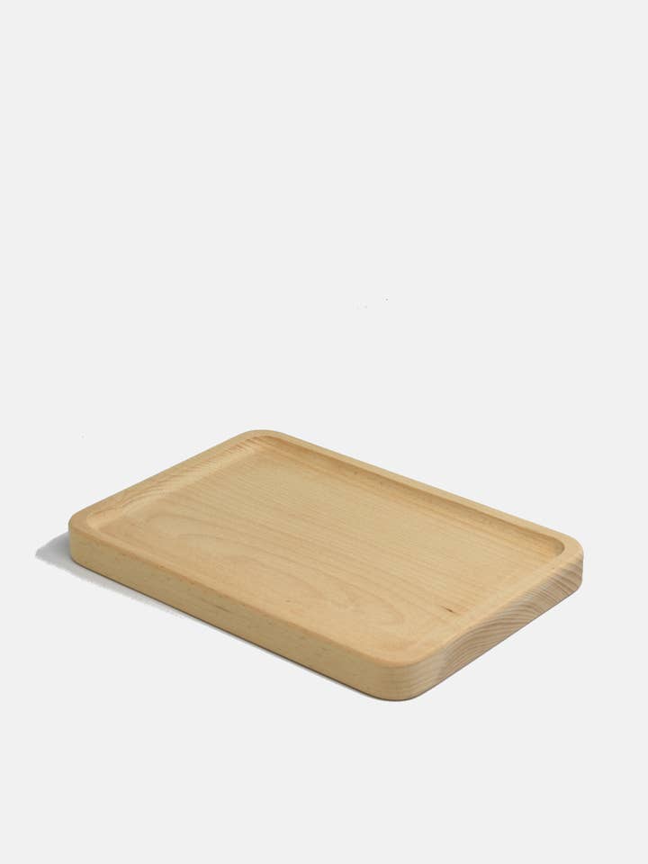 Beech Wood Coffee Tray for wholesale by Curated Basics
