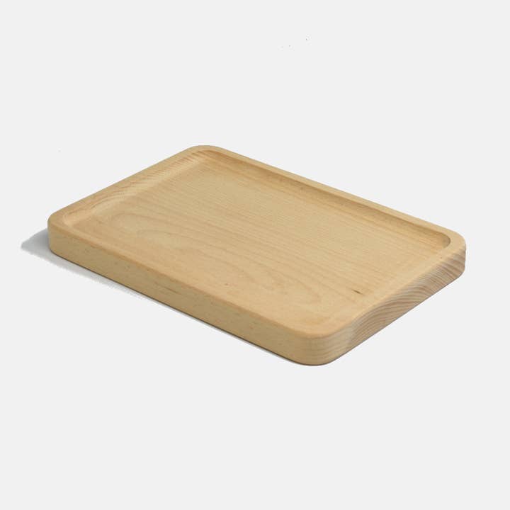 Curated Basics - Wholesale Serving Tray - Beech Wood Coffee Tray0