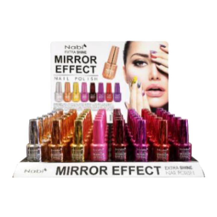 48 stk. Display Ekstra Glans Spejleffekt Neglelak for engroshandel hos Deluxe Import Trading