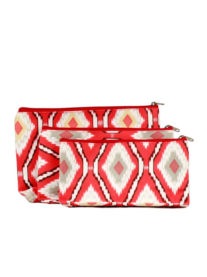 Sac à cosmétiques Ikat pour la vente par SAACHI