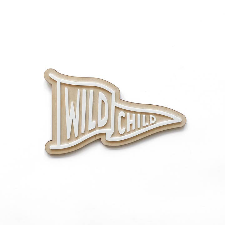 Wild Child Sign, Kids Nursery Room Decor, Baby Wall Sign for wholesale by 97 Design Co.