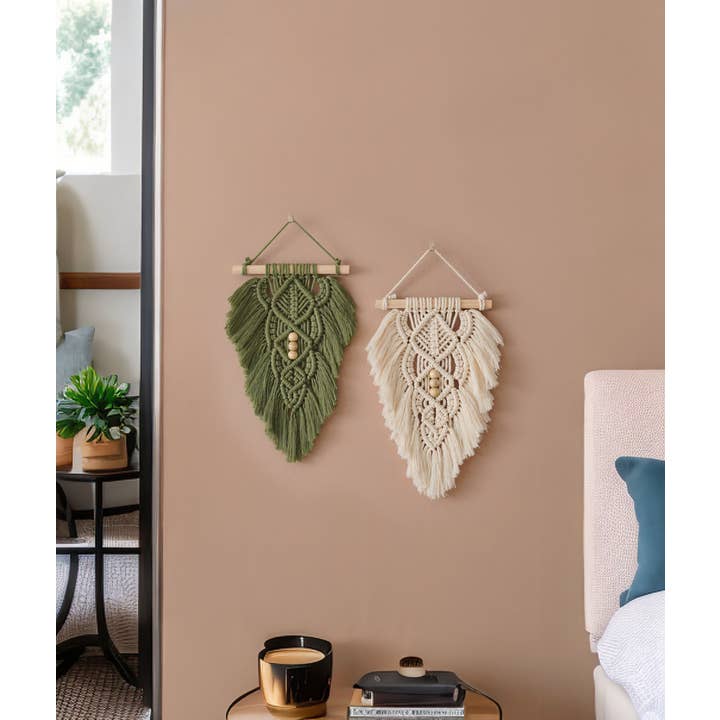 HeartCrafted - Wholesale Tapestry/Textile - Macrame Leaf L327