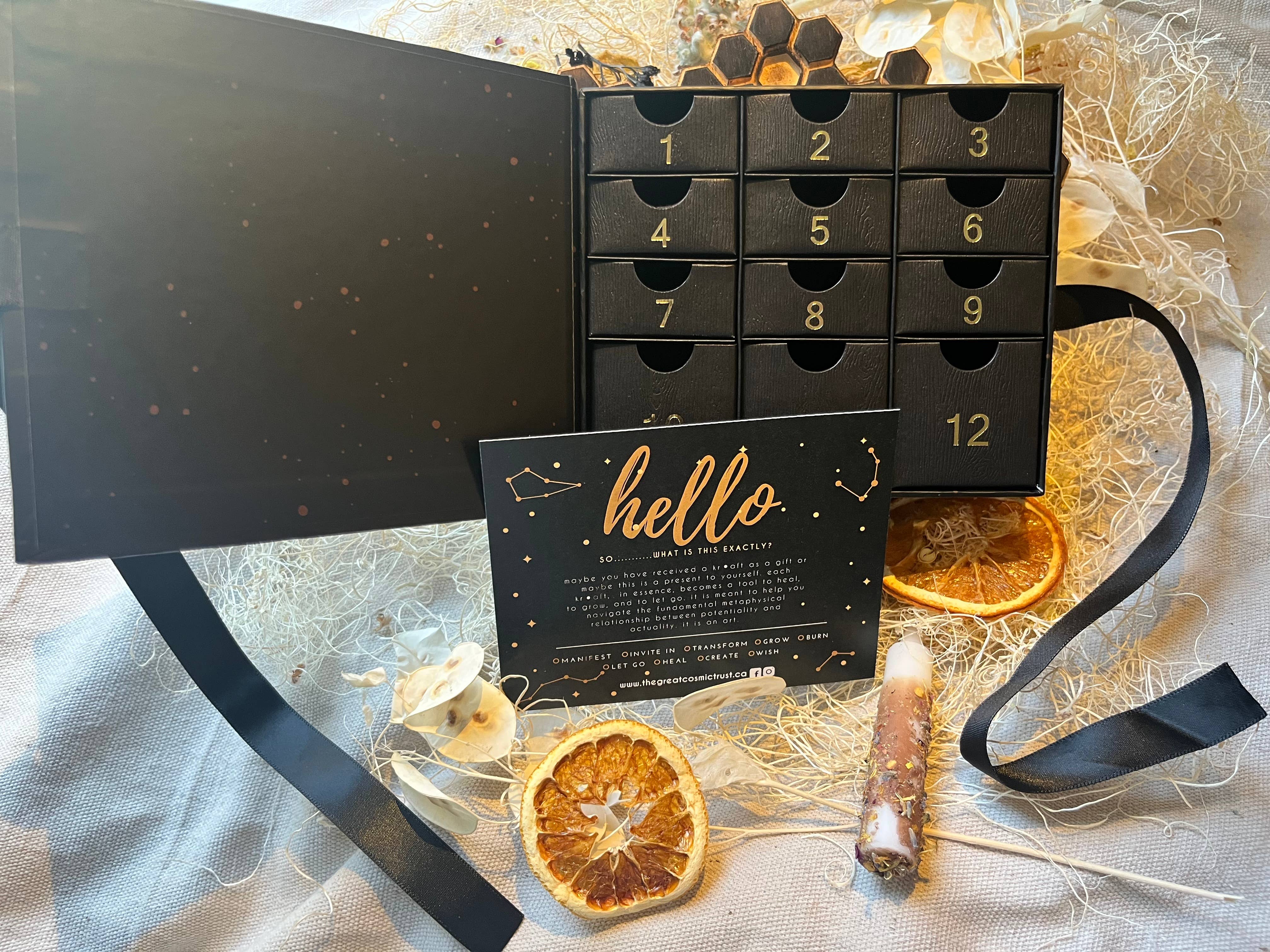 The Chaotic Good (previously The Great Cosmic Trust) - Vendita all'ingrosso Calendario dell'avvento - Scatola regalo dell'Avvento- Vuota- pronta per riempire 12 cassetti numerati2