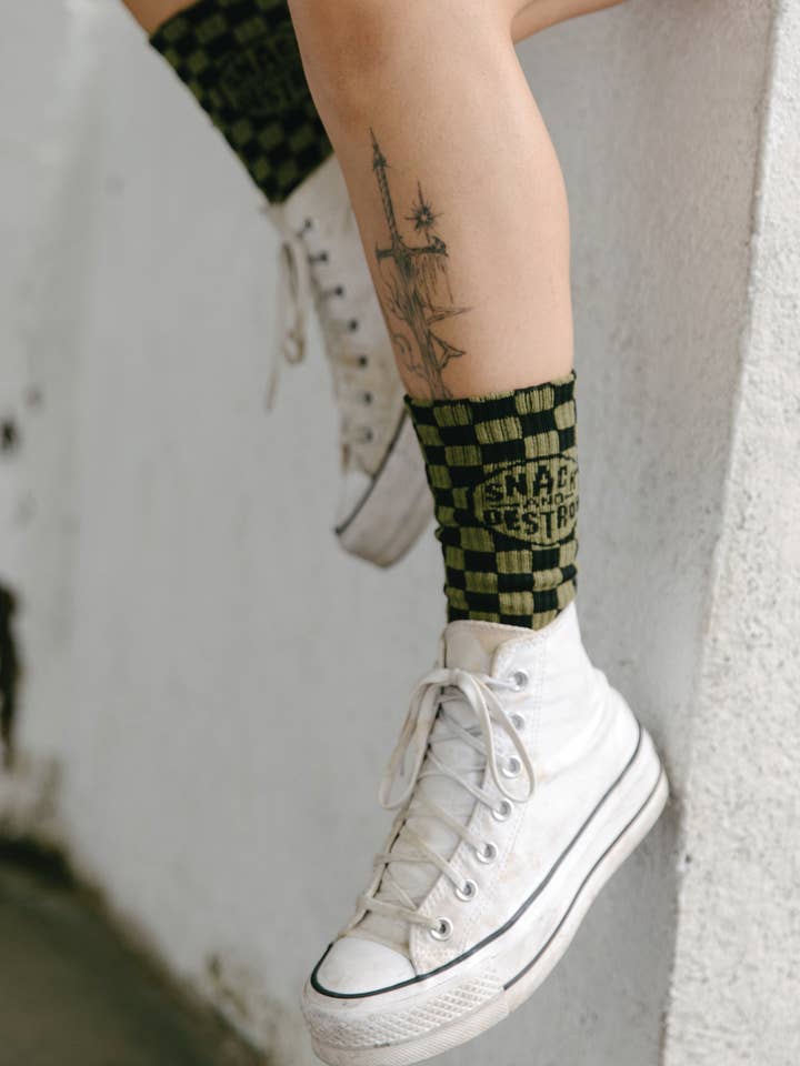 Snack and Destroy Socks for wholesale by Pyknic
