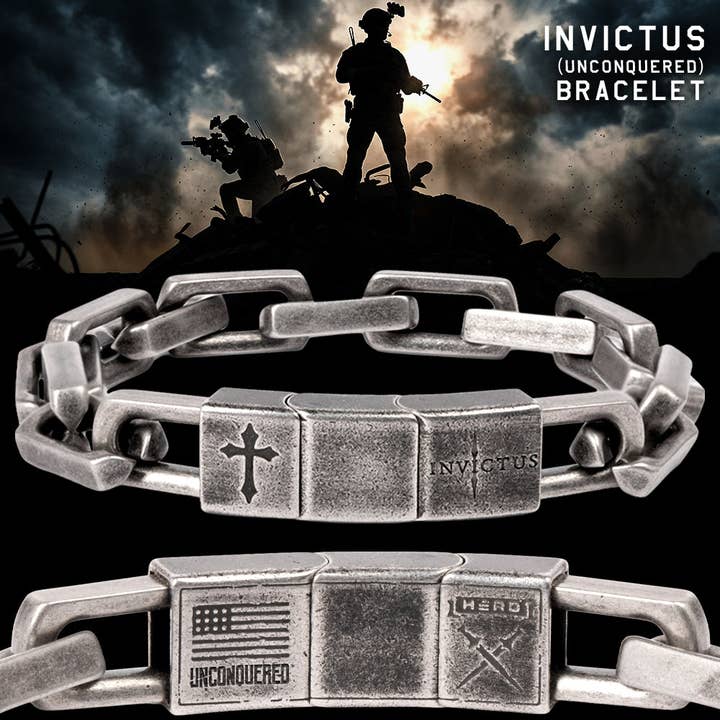 Invictus Unconquered Bracelet: Helps Pair Veterans With A Service Dog Or Shelter Dog - Faire for wholesale by The Hero Company