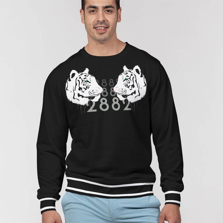 2882 Sport™ Tropics Of OZ Men's White Tigers Pullover for wholesale by 2882Brand™