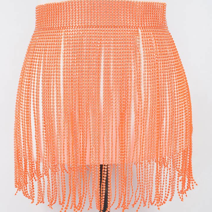 3AM BY H&D ACCESSORIES - Wholesale Belt – Women's - Rhinestone Fringe Belt4