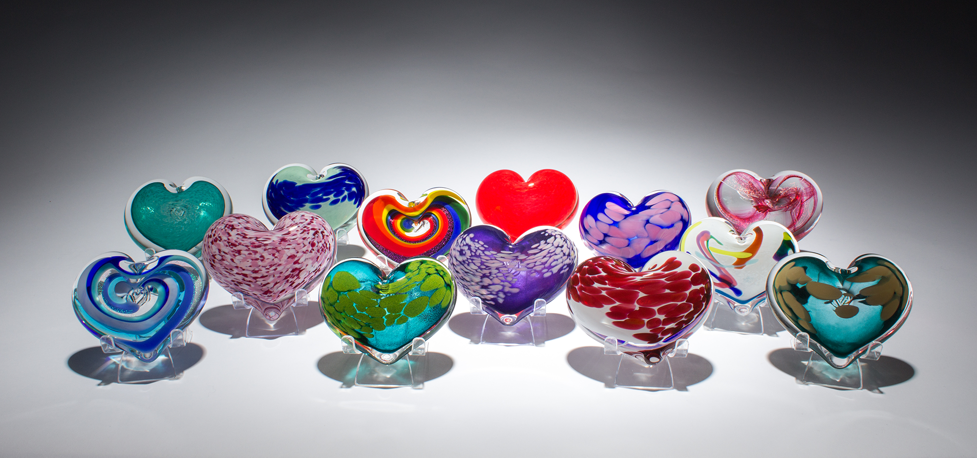 epiphany studios – wholesale Paper weight – Heart Paperweight - Pixie Stardust4