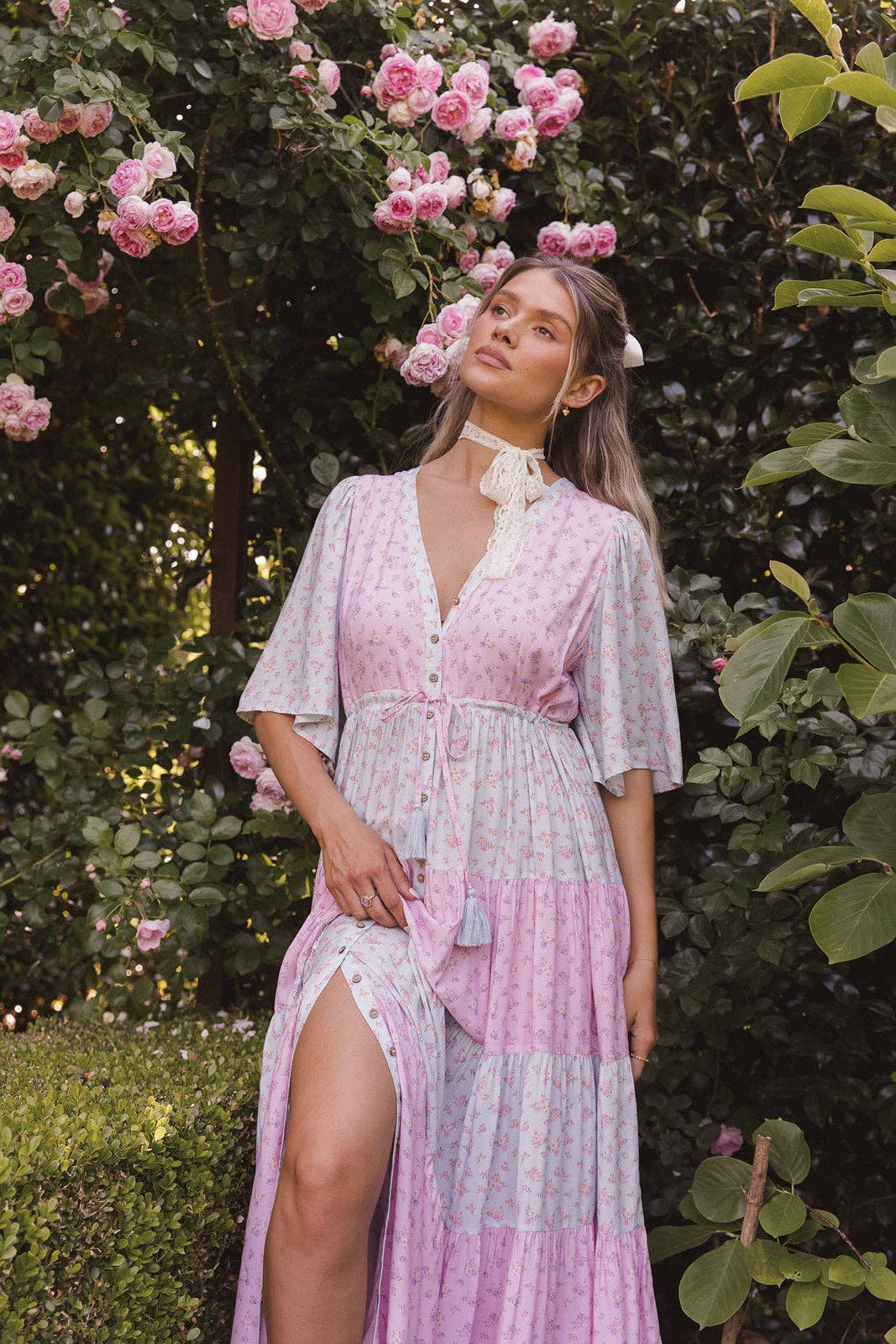 Coven and Co - Wholesale Dress – Women's - Picnic Gown ~ Cottage Periwinkle