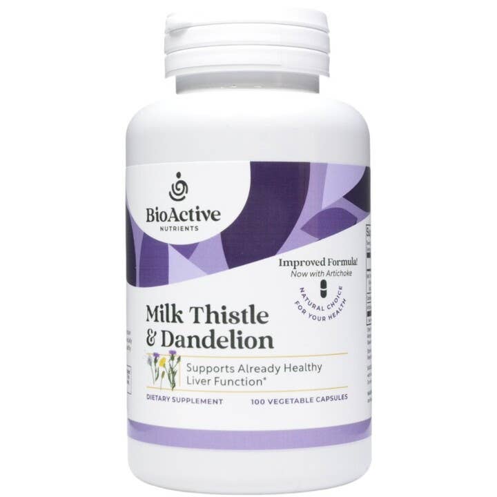 Milk Thistle and Dandelion 120 caps by BioActive Nutrients for wholesale by BioActive Nutrients