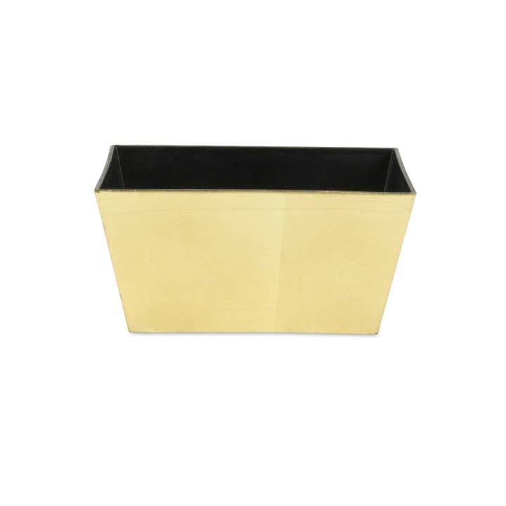 8.25 Inch Rectangular Tapered Plastic Pot for wholesale by Cheungs Home Decor