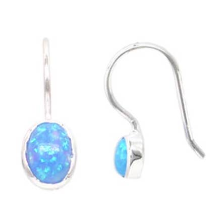 St Oval Resin Opal Drop ER Blue per la vendita all'ingrosso da parte di Fabienne