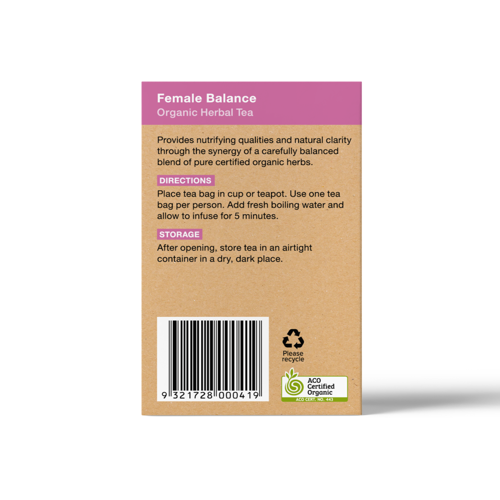 Planet Organic - Wholesale Health/Detox Tea - Female Balance Tea Bags5