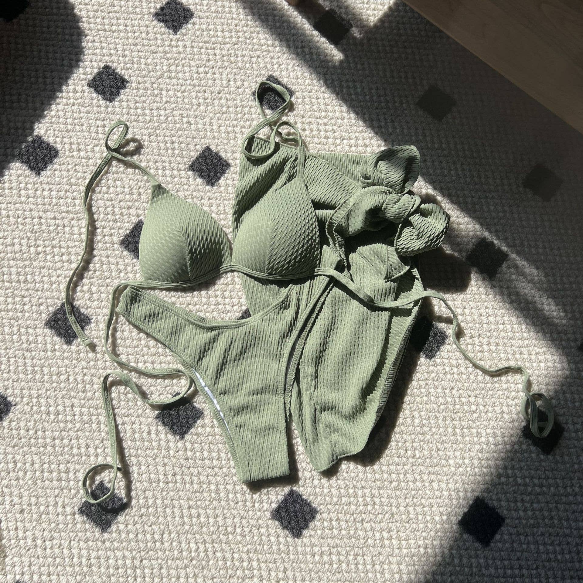 HIDDENBRAND - Wholesale Two Piece Swimsuit - Women's - High Waisted Sexy Swimsuit Bikini Three Piece Swimsuit5