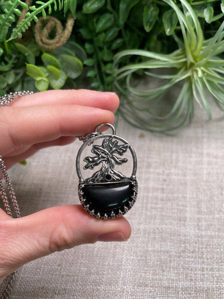 Copper Ashes - Wholesale Pendant/Charm Necklace - Crystal Tree of Life Necklace11