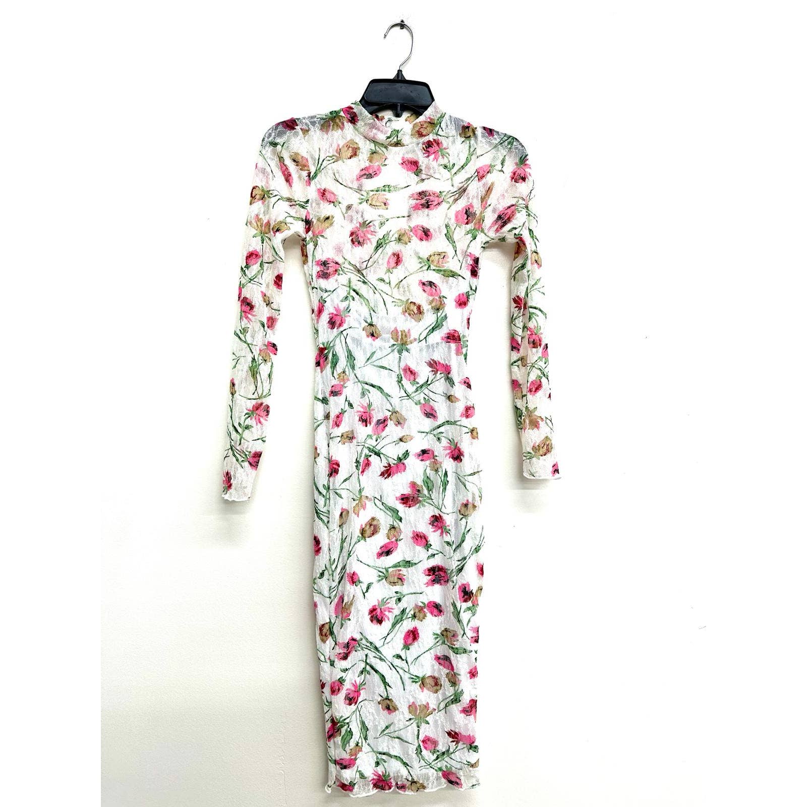 Uptown Apparel – Engroshandel Kjole - Dame – D13807 Lace Print foret kjole7