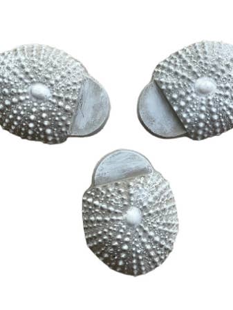 Pés para Vasos de Jardim em Concreto formato Ouriço do Mar - Conjunto com 3 por atacado de Backyard Stone Art