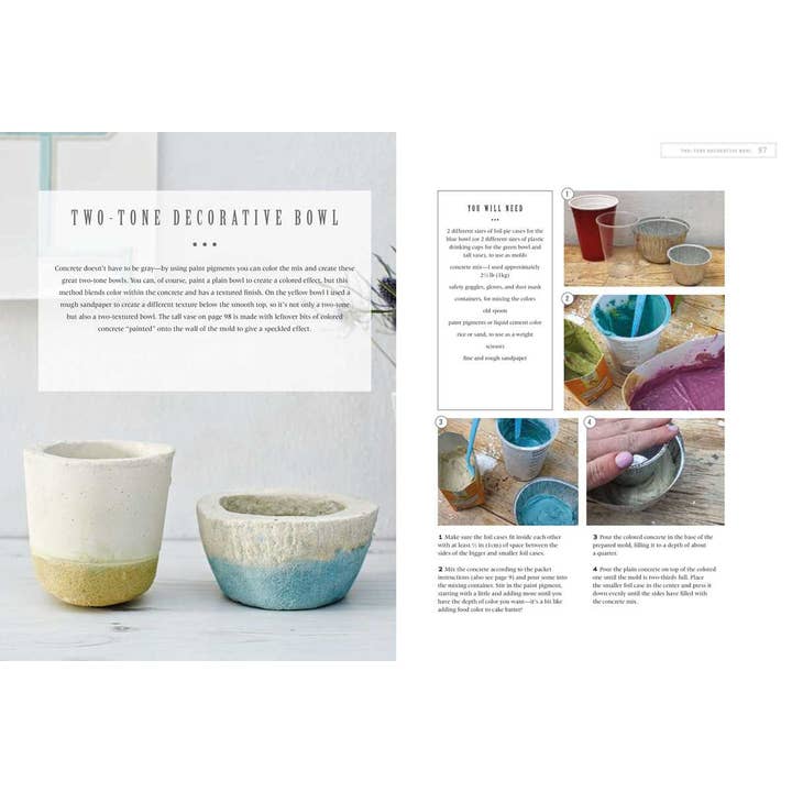 Simon & Schuster - Wholesale Book - Adult - Making Concrete Pots, Bowls, and Planters by Hester van Overbeek