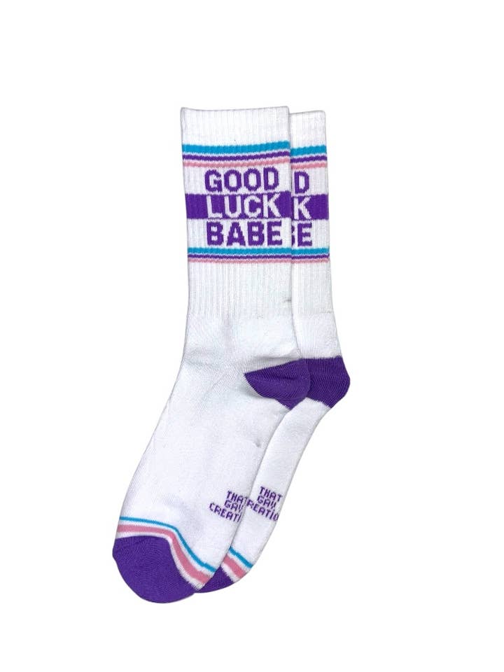 That Gay Creation – Meias - Unissexo por atacado – Boa Sorte Meias de Algodão Babe, Acessórios de moda divertidos