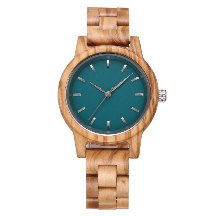 WoodWristCo - Wholesale Wrist watch – Women's - Fashion Premium Green Wooden Quartz Women's Watch1