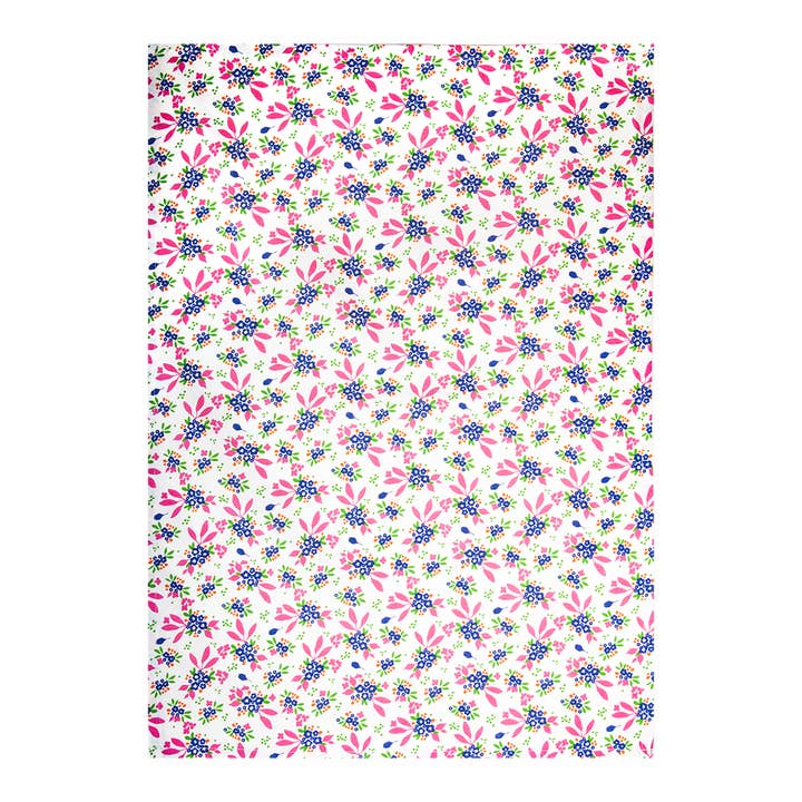 Teatowel Mercado de Flores blue 50x70 cm for wholesale by Kitsch Kitchen