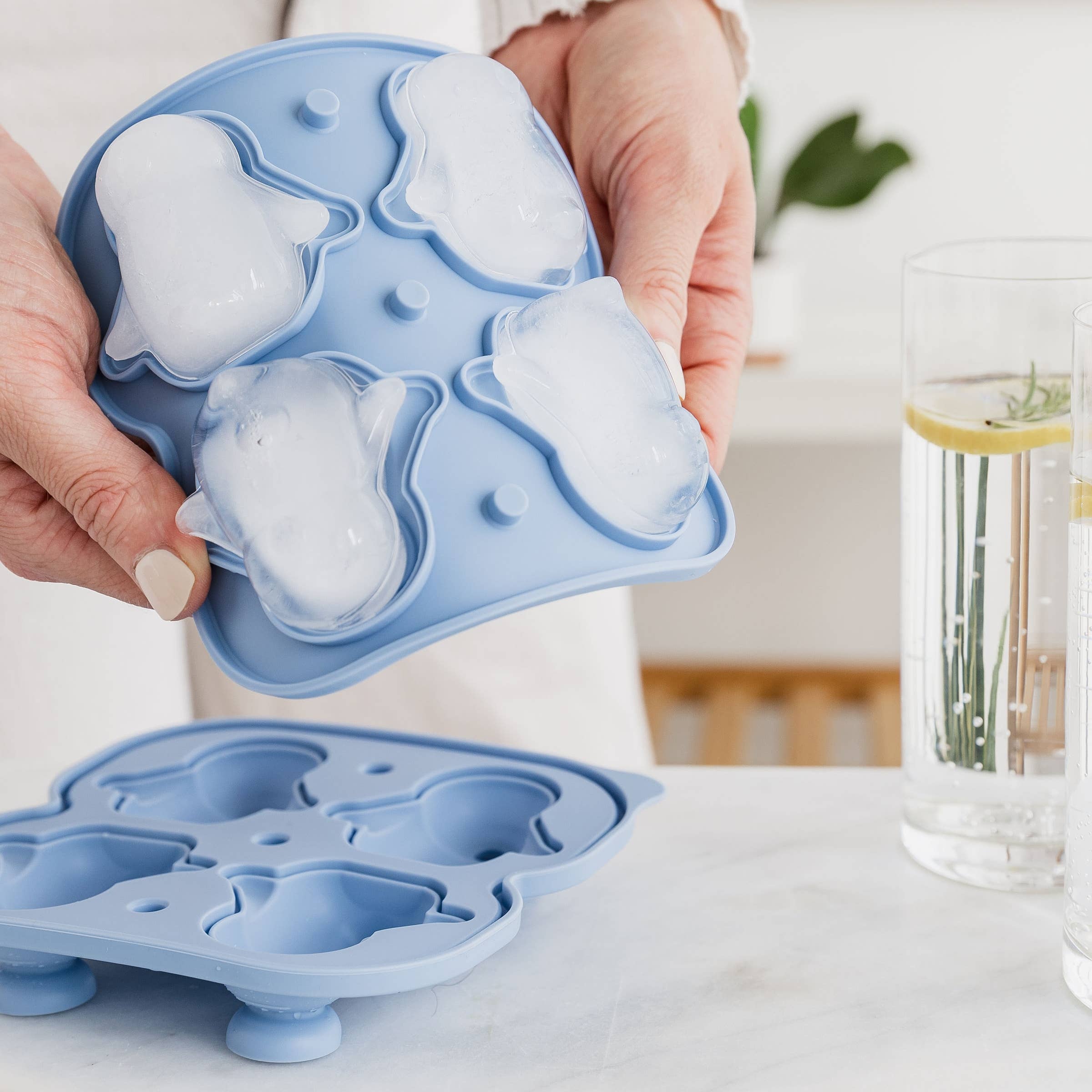 UBERSTAR – Engroshandel Isbakke/form – Silikone 3D Pingvin Isterningebakke7