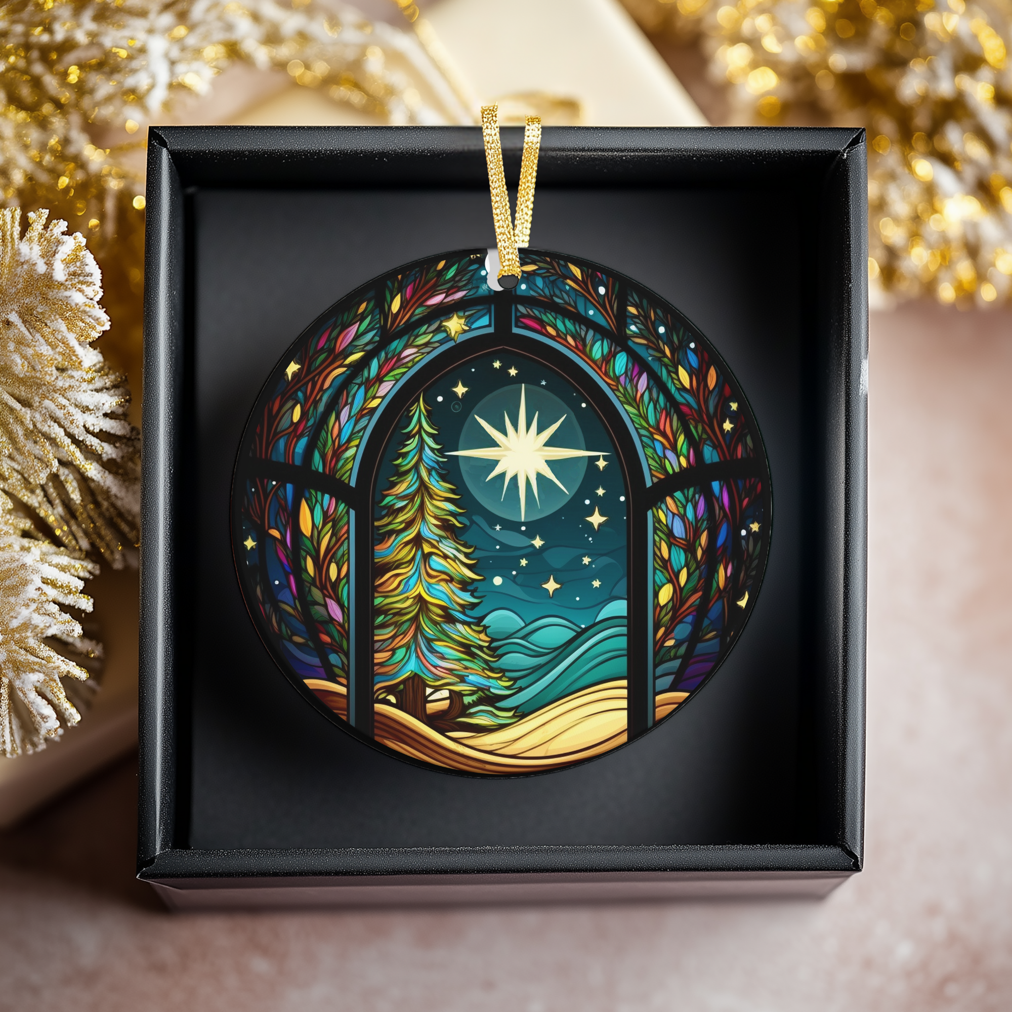 Fernville Creations - Wholesale Ornament - Winter Night Christmas Ceramic Ornament, Tree Decor9