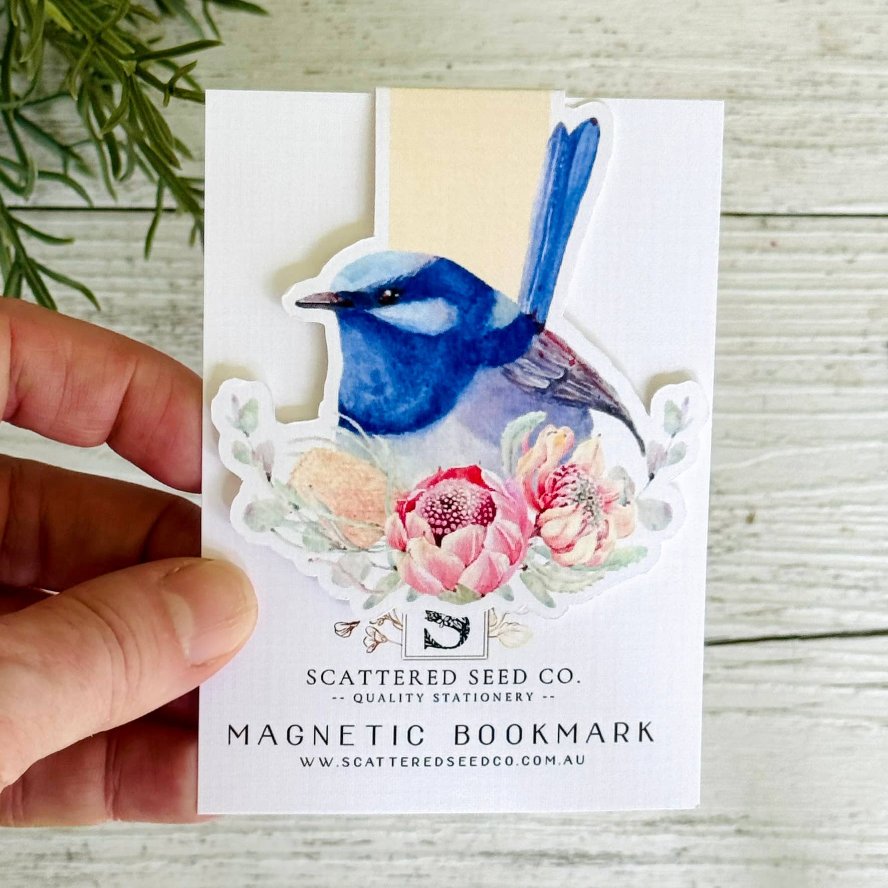 Scattered Seed Co - Wholesale Bookmark - Superb Fairy Wren MAGNETIC BOOKMARK2