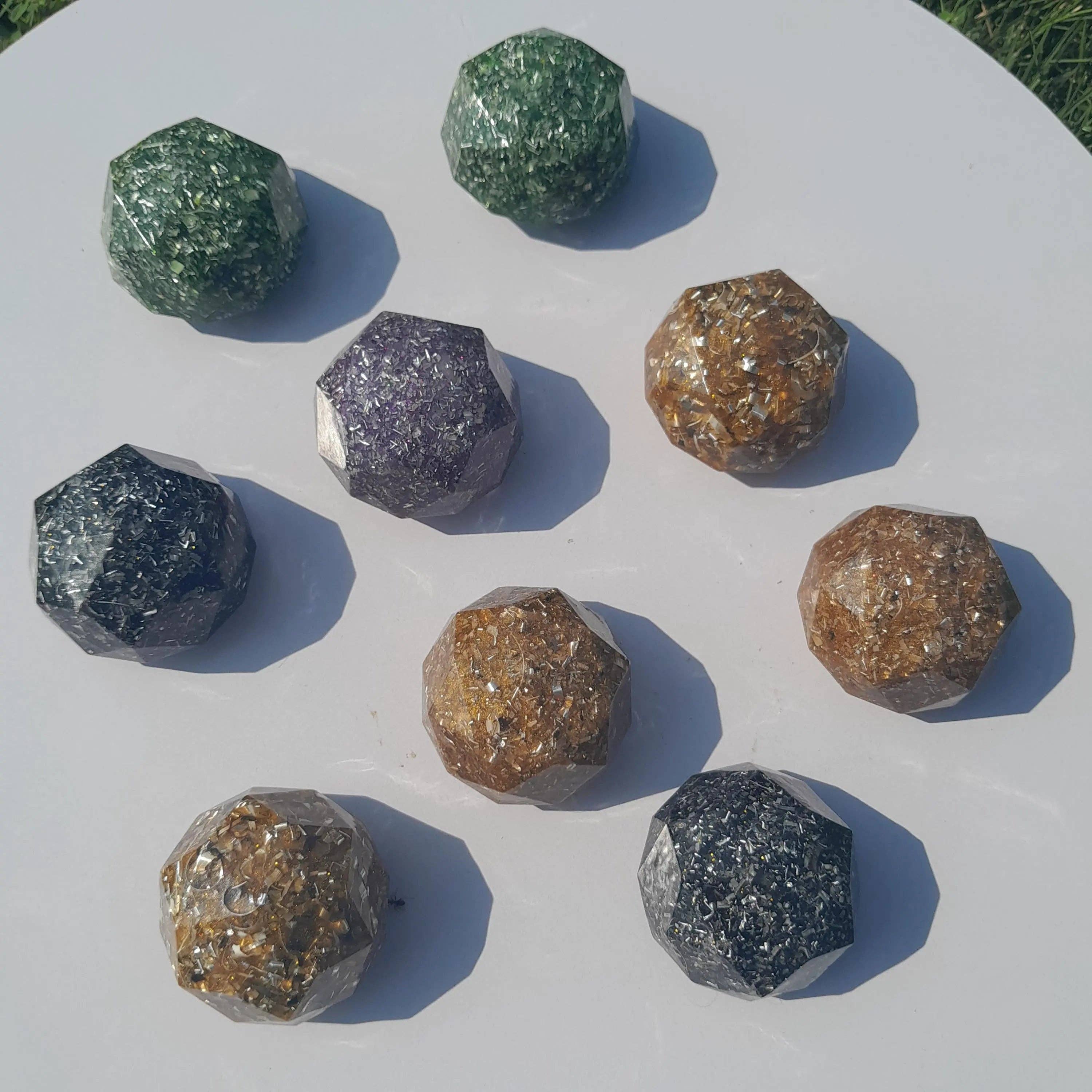 Mundo Orgon - Wholesale Spiritual Stone/Crystal - Mini Orgonite Dome - Pocket Size3