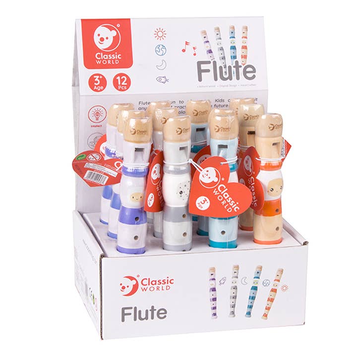 Classic World Flute Wooden FSC Musical Instrument for Kids for wholesale by Hippychick