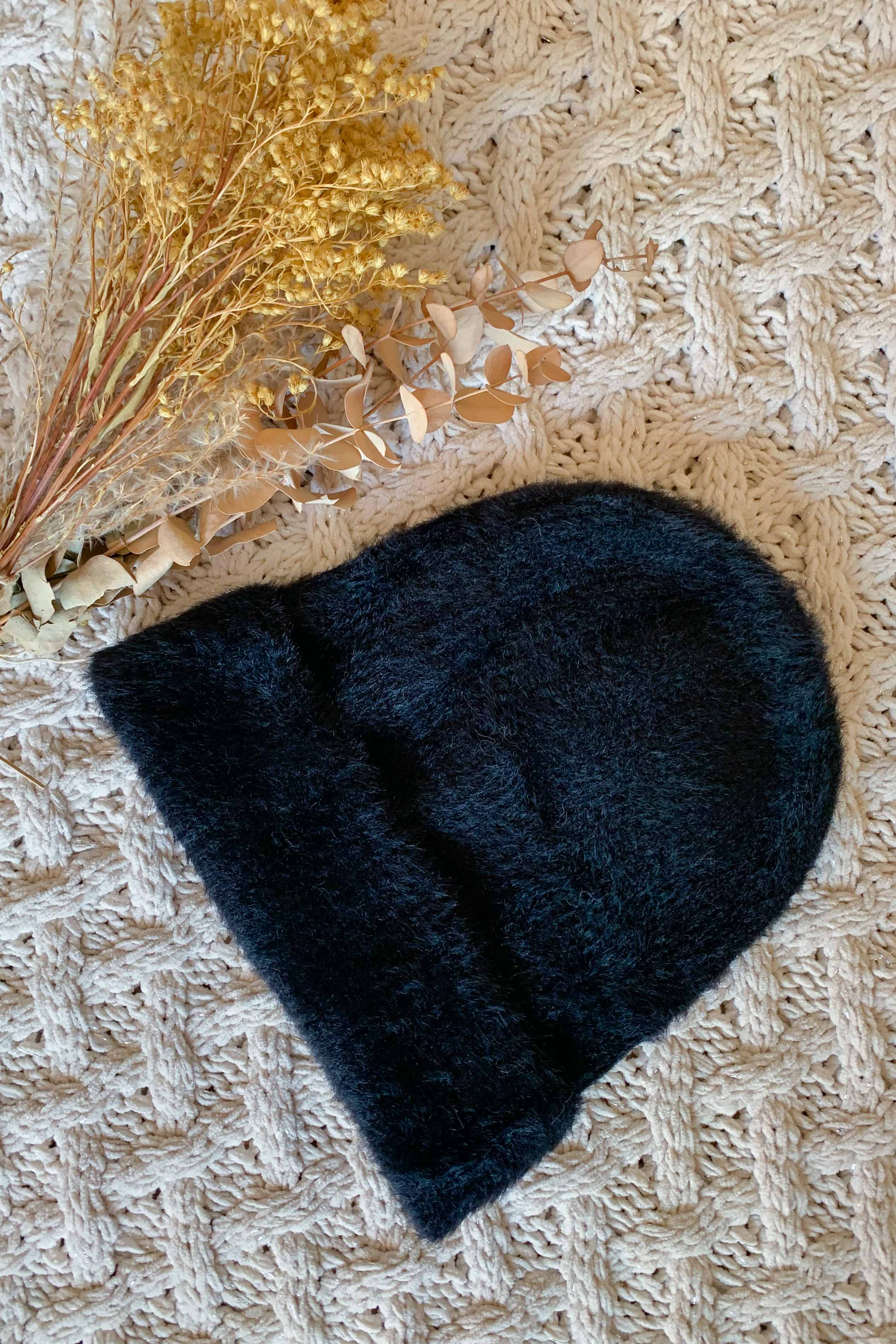 AMOLI - Wholesale Beanie - Women's - Soft Warm Ribbed Fuzzy Faux Angora Beanie0