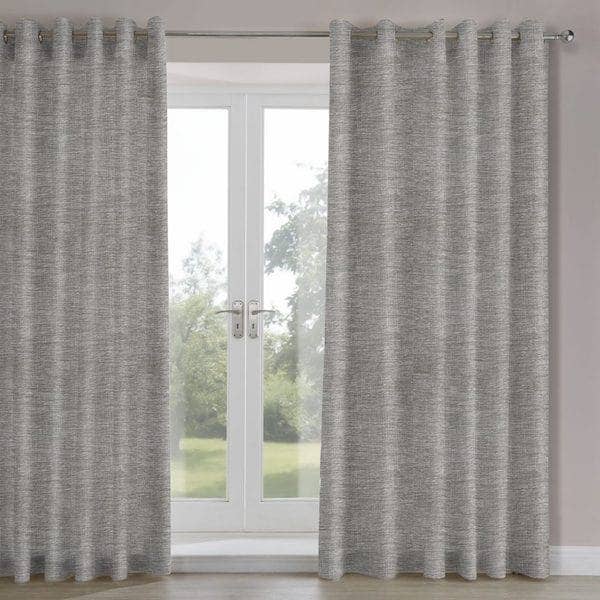 Nova Charcoal Woven Lined Curtains for wholesale by TEXTURED LIVES