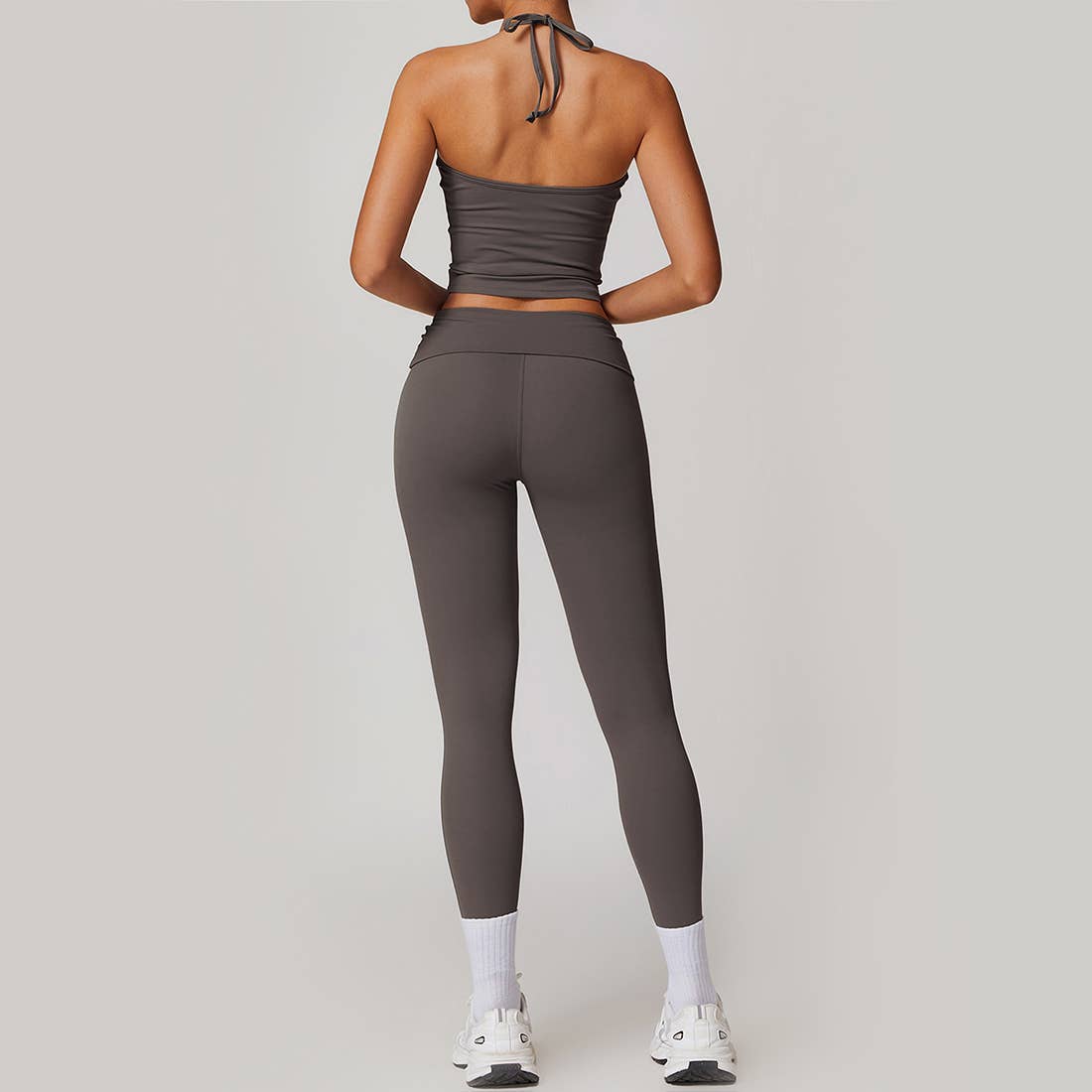 Sodalemon - Wholesale Activewear set – Women′s - 2 Pcs Set Women Sports Tank Top And Flod Over Leggings10